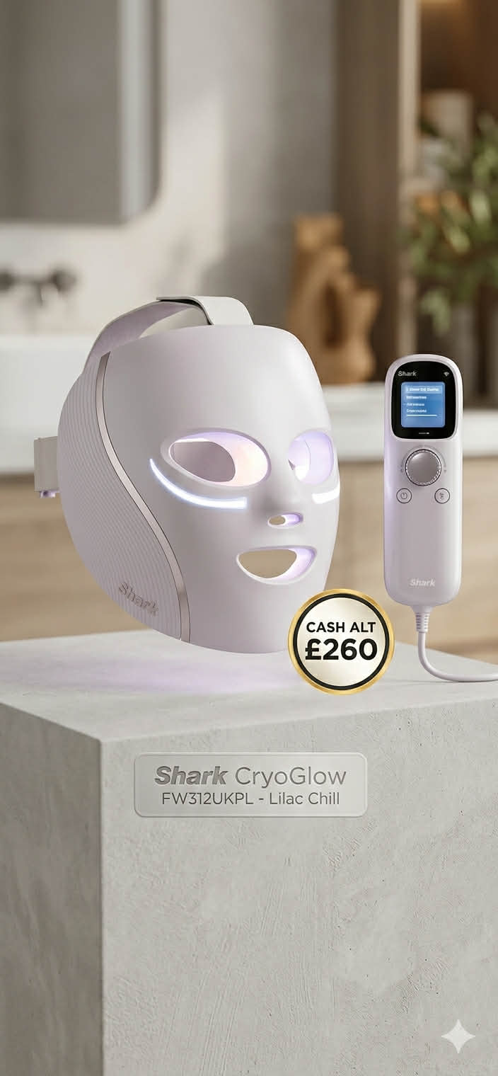 Shark CryoGlow Under-Eye Cooling & LED Anti-Ageing Mask!